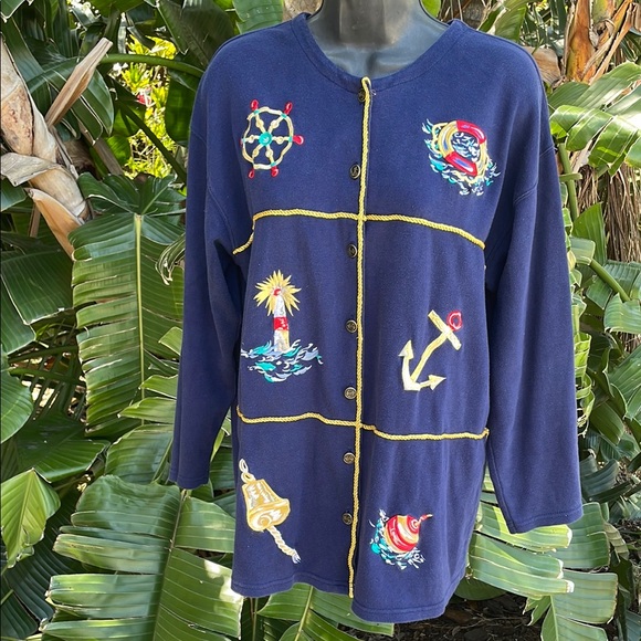 Chaus Tops - Chaus top with marine or boating motifs